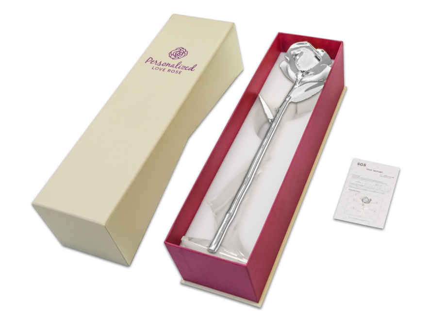 Silver Dipped Love Roseproduct image #1